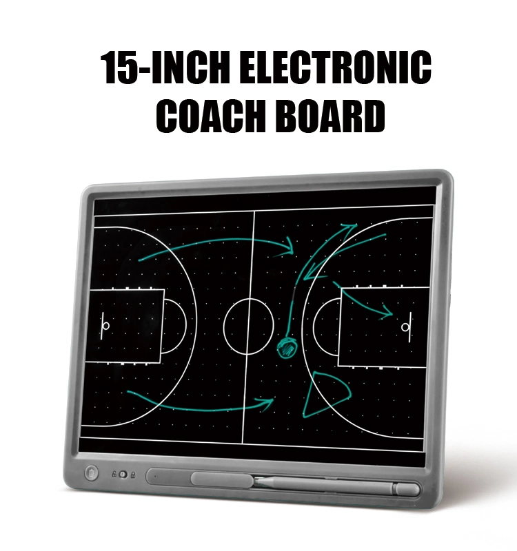 15" LCD Coaching Board Electronic Basketball Football Training Soccer Tactical Training Equipment