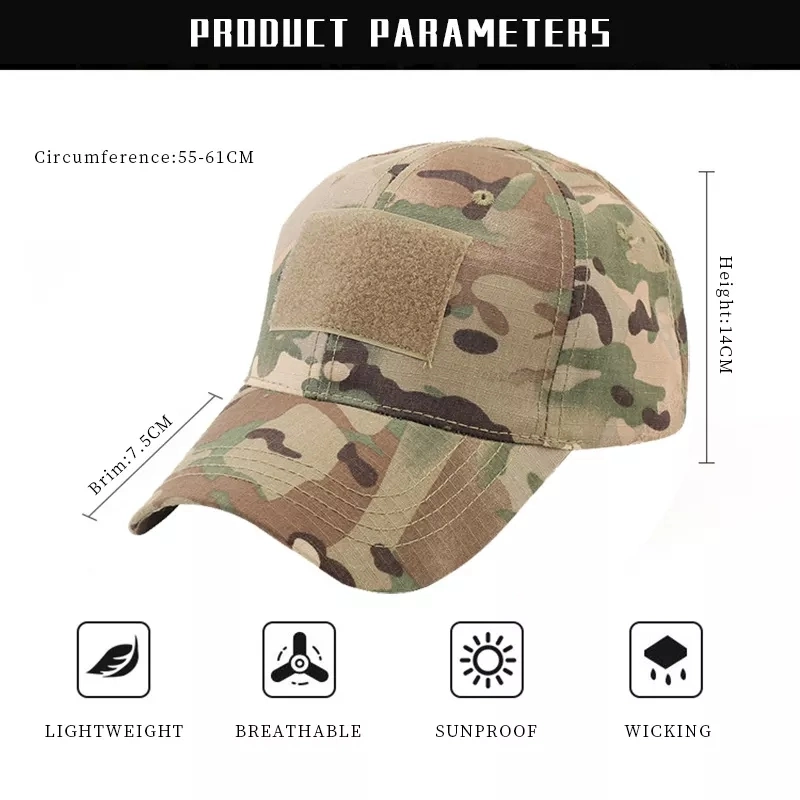 Tactical Hats Punisher Embroidery Camouflage Cap Hats Baseball Tactical Cap Combat Caps