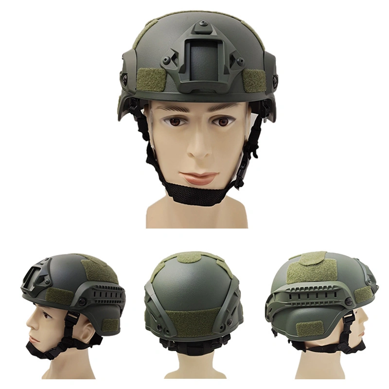 Tactical Mich 2000 Helmet Combat Head Protector Green Paintball Field Shock-Protection Gear Accessories