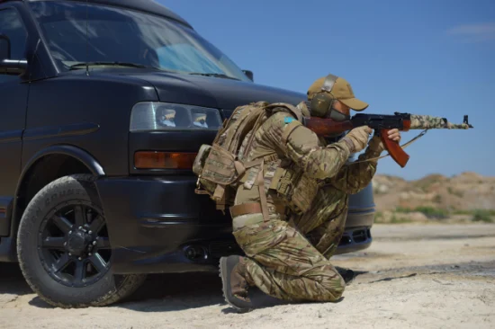 Chaleco portador de placa táctica de camuflaje de combate Policam personalizado 800d