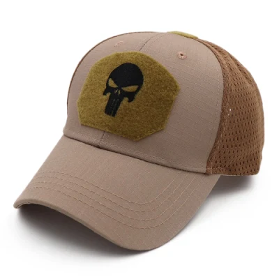 Gorra de béisbol táctica del uniforme del estilo del ejército de la tela completa suave y cómoda