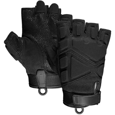 Medio dedo deportes al aire libre motocicleta entrenamiento táctico guantes protectores