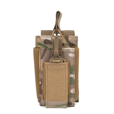 Bolsa de accesorios tácticos de nailon para exteriores con ventilador militar Molle