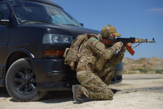 Chaleco táctico a prueba de balas táctico negro de equipo de protección de seguridad de policía especial militar