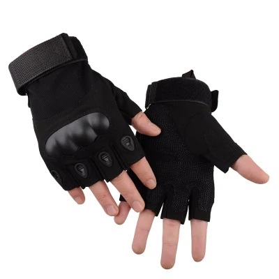 Guantes de bicicleta de ciclismo acolchados guantes tácticos transpirables de medio dedo