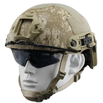 Casco táctico militar clásico de fibra de carbono Antio-Bounce para entrenamiento al aire libre, equipo de casco de protección para la cabeza antibalas para viajes